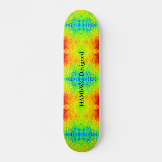HAMbWG - Skateboards - Krawatte Gelb grün (Vorne)
