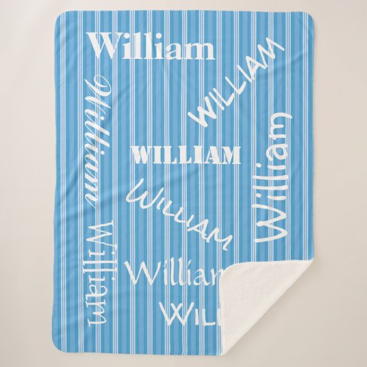 HAMbWG - Softest Fleece - Ihr Name! Sherpadecke (Vorderseite)