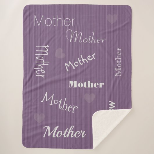 HAMbWG - Softest Fleece - Ihr Name! Sherpadecke (Vorderseite)