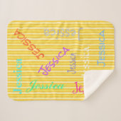 HAMbWG - Softest Fleece - Ihr Name! Sherpadecke (Vorderseite (Horizontal))