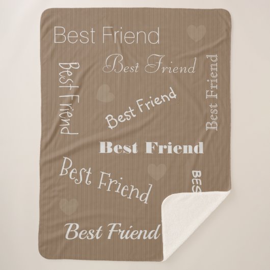 HAMbWG - Softest Fleece - Ihr Name! Sherpadecke (Vorderseite)