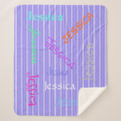 HAMbWG - Softest Fleece - Ihr Name! Sherpadecke (Vorderseite)