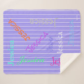 HAMbWG - Softest Fleece - Ihr Name! Sherpadecke (Vorderseite (Horizontal))