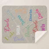 HAMbWG - Softest Fleece - Ihr Name! Sherpadecke (Vorderseite (Horizontal))