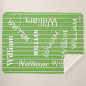 HAMbWG - Softest Fleece - Ihr Name! Sherpadecke (Vorderseite (Horizontal))