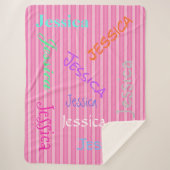 HAMbWG - Softest Fleece - Ihr Name! Sherpadecke (Vorderseite)