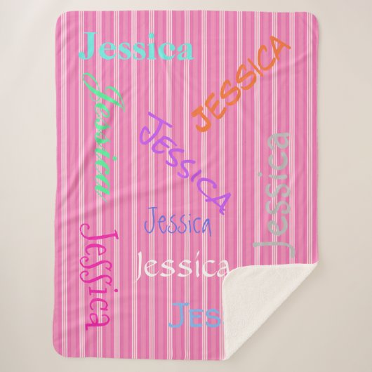 HAMbWG - Softest Fleece - Ihr Name! Sherpadecke (Vorderseite)