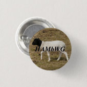 HAMbWG - Square Button - Black Head Sheep (Vorne & Hinten)