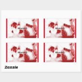 HAMbWG - Stickers - Skate-Boarders-Ruhen - Rot (Blatt)