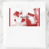 HAMbWG - Stickers - Skate-Boarders-Ruhen - Rot (Tasche)