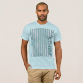 HAMbWG - T - Shirt - Aqua Stripe (Vorne ganz)