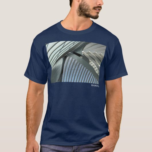 HAMbWG - T - Shirt - Architektur - Weiße Bögen (Vorderseite)