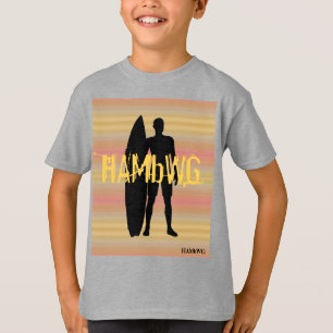 HAMbWG - T Shirt - Helle Gradienten Surfer