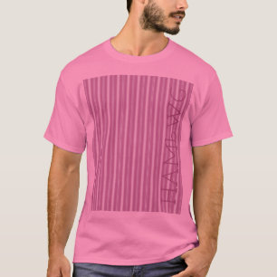 HAMbWG - T - Shirt - Rosa Streifen