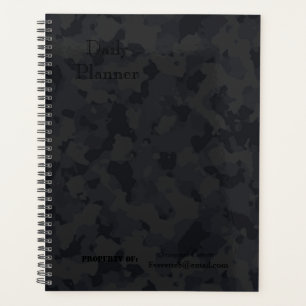 HAMbWG - Tagesplaner Black Camoflage Planer