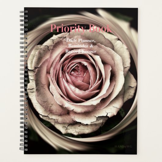 HAMbWG - Tagesplaner - Vintage Rose Planer (Vorderseite)