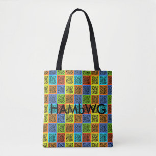 HAMbWG-Tasche - 4 Color QR mit Logo Tasche