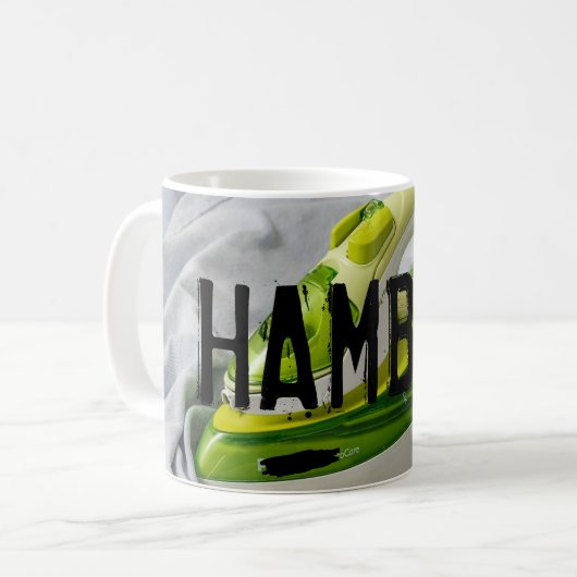 HAMbWG - Tasse des Kaffees - Logo "Iron w" (Vorderseite Links)