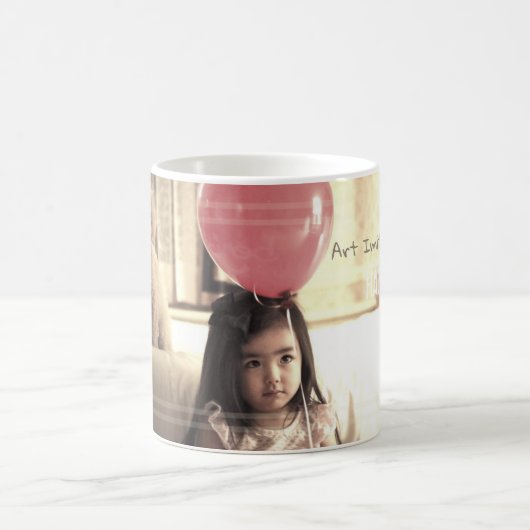 HAMbWG - Tasse - Mädchen mit Baloon & Welpe (Mittel)