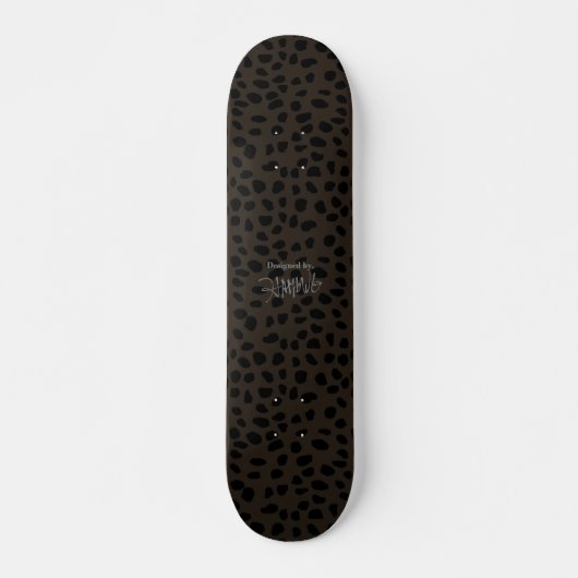 HAMbWG Taupe Leopard Skateboard (Vorne)