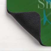 HAMbWG - Tiefgrünes Swirl-Monogramm Mousepad (Ecke)