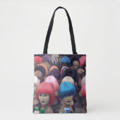 HAMbWG - Tote Bag - Farbige Wigs Tasche (Vorderseite)