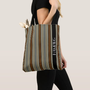 HAMbWG - Tote Bag - Jugendstil Streifen Tasche