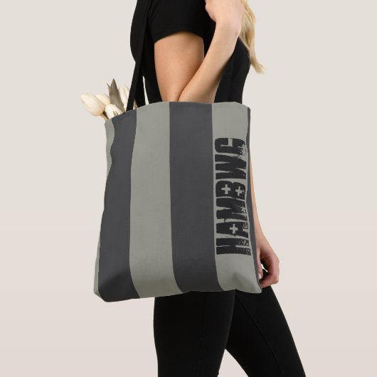 HAMbWG - Tote Bag - Khaki Gray HAMbWG Logo Tasche (Von Nahem)