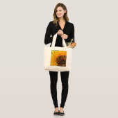 HAMbWG - Tote Bag - Malte Sonnenblume Jumbo Stoffbeutel (Vorderseite (Model))