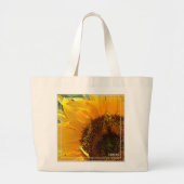 HAMbWG - Tote Bag - Malte Sonnenblume Jumbo Stoffbeutel (Vorne)