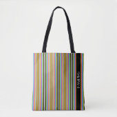 HAMbWG - Tote Bag - Neon Art NeuJugendstil Streife Tasche (Vorderseite)