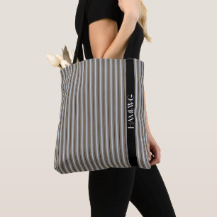 HAMbWG - Tote Bag - Perlfarbener Streifen Tasche