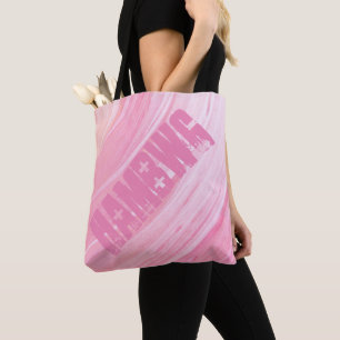 HAMbWG - Tote Bag - Pinky Peach Swirl w/HAMbWG Tasche