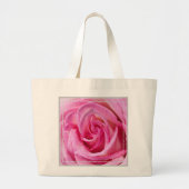 HAMbWG - Tote Bag - Rosa Rose Jumbo Stoffbeutel (Vorne)