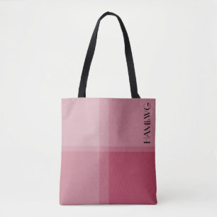 HAMbWG Tote Bag - Rose Kariert Tasche