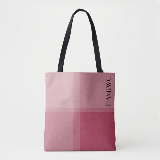 HAMbWG Tote Bag - Rose Kariert Tasche (Vorderseite)