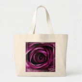 HAMbWG - Tote Bag - Rose mit gestrichenen Himbeere Jumbo Stoffbeutel (Vorne)