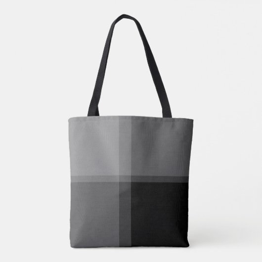 HAMbWG Tote Bag - Schwarz Kariert Tasche (Rückseite)