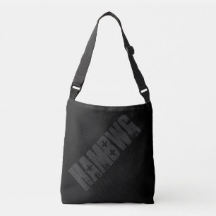 HAMbWG - Tote Bag - Schwarz/Kohle HAMbWG-Logo Tragetaschen Mit Langen Trägern