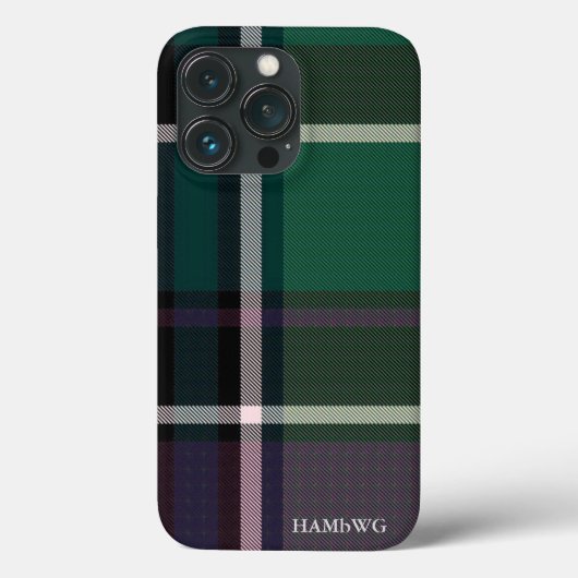 HAMbWG Tough Xtreme Phone Case - Green Kariert (Rückseite)