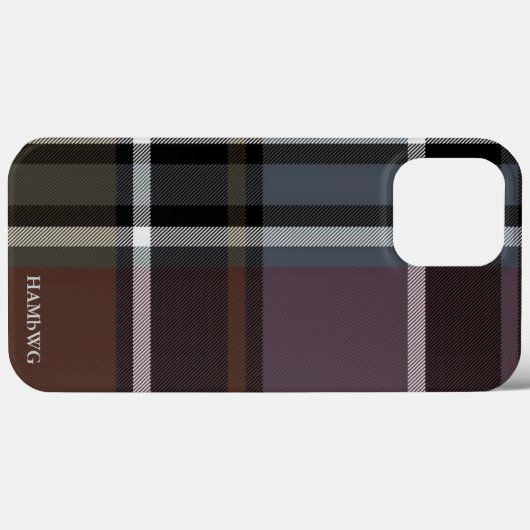 HAMbWG Tough Xtreme Phone Case - Soft Rust Kariert (Rückseite (Horizontal))