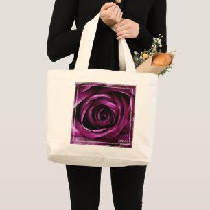 HAMbWG - Tragetasche - Bemalte Himbeerrose