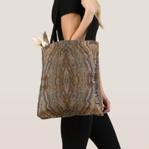HAMbWG - Tragetasche - Golden-Brauner Marmor Tasche