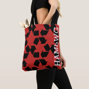 HAMbWG Tragetaschen - Recycling-Muster Tasche