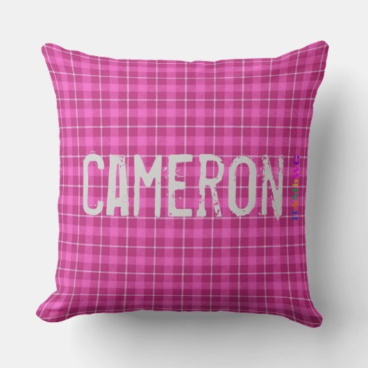 HAMbWG Vanity Pillow - Name hinzufügen - Pink Kari Kissen (Vorderseite)