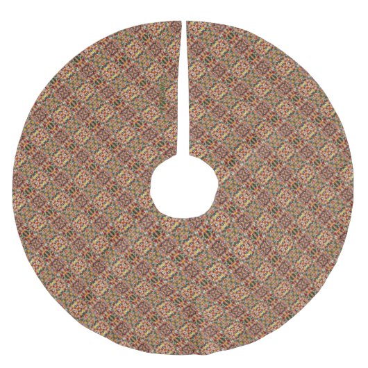 HAMbWG - Weihnachtsbaumrock - Candy Muster 1 Polyester Weihnachtsbaumdecke (Vorderseite)