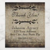 HAMbWG - Weinflaschen-Etikett - gestörtes Aussehen Weinetikett (Einzelnes Label)