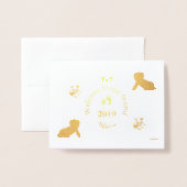 HAMbWG - Willkommen in der Welt - Nichte Folienkarte (Vorderseite mit Umschlag)