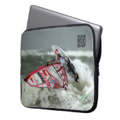 HAMbWG Windsurfen - 15" Neopren-Computertasche Laptopschutzhülle (Vorderseite Links)