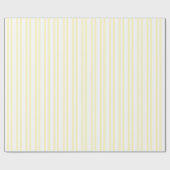 HAMbWG - Wrapping Paper - Blassgelbe Streifen Geschenkpapier (Flach)